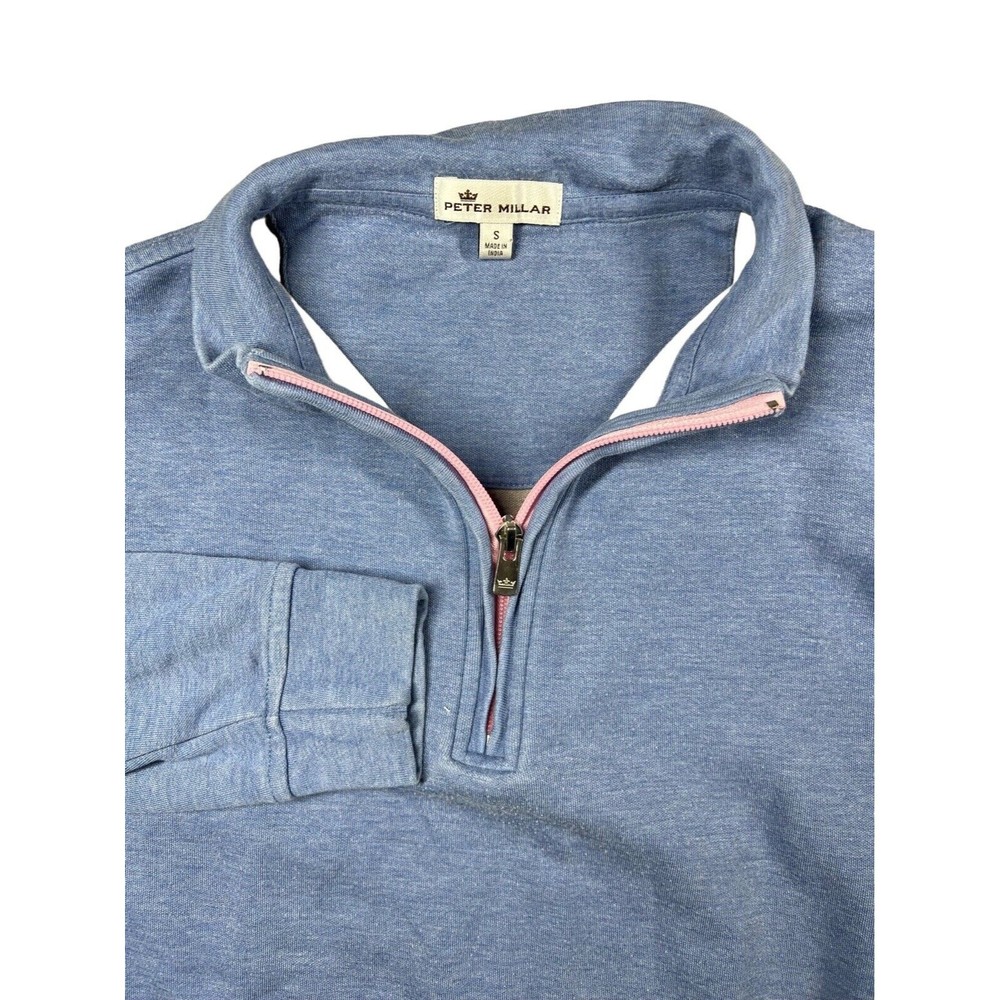 READ— Peter millar womens‎ jacket quarter zip blue small